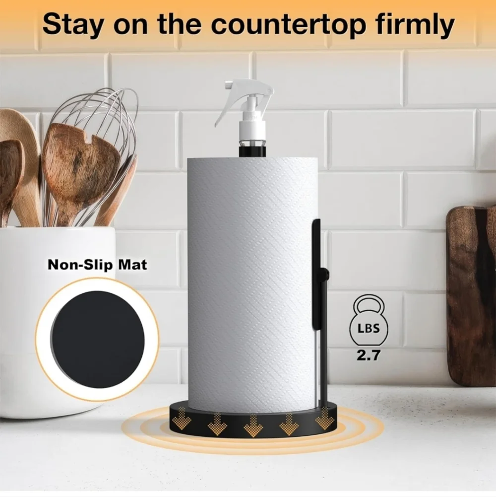 Paper Towel Holder with Spray Bottle